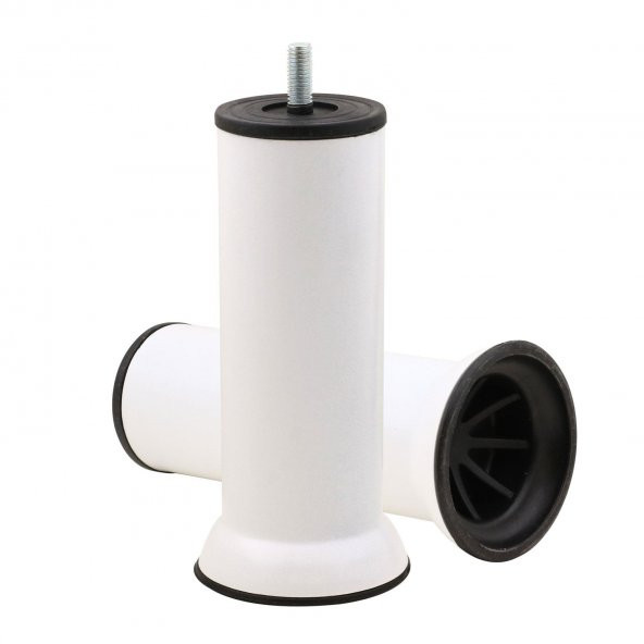 Mobilya Kanepe Baza Koltuk Destek Ayağı Beyaz Ayak 15 cm (4 ADET) - 5