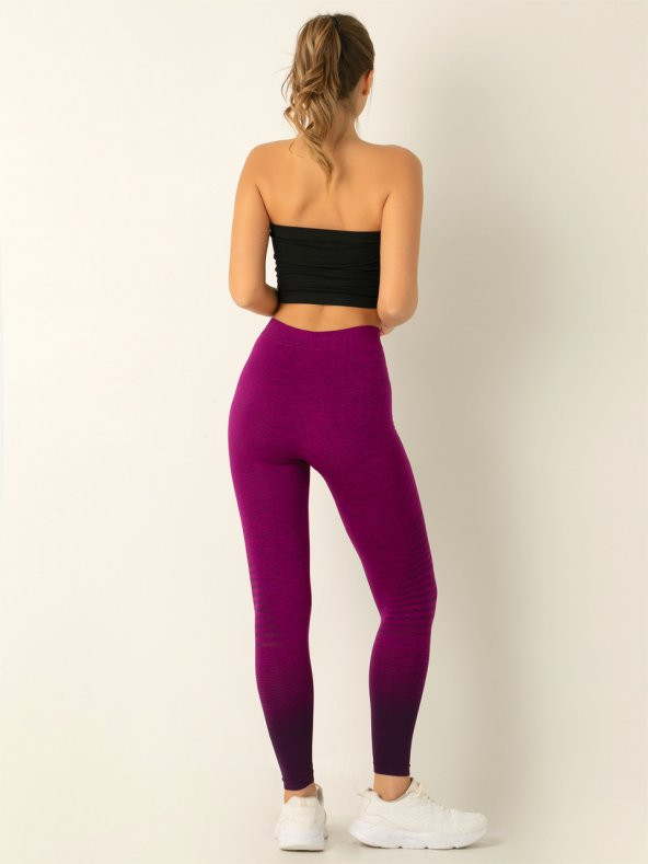 Macrophylla Yüksek Bel Toparlayıcı Seamless Spor Tayt - 4