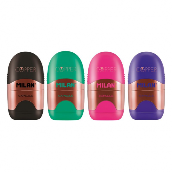 MILAN 4717112 CAPSULE COPPER KALEMTRAŞ SİLGİ 12Lİ - 2