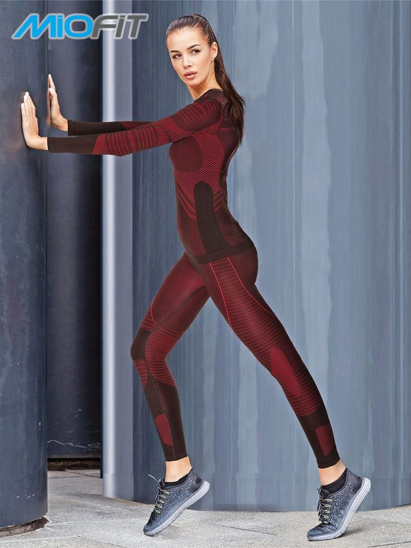 Fast Dry Yüksek Bel Seamless Spor Tayt - 7