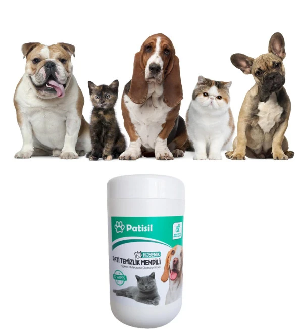 Patisil Evcil Hayvan Tüy Ve Pati Temizleme Mendili 72li Pratik Ambalaj - 3