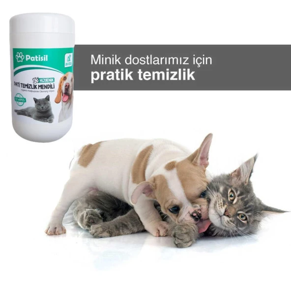 Patisil Evcil Hayvan Tüy Ve Pati Temizleme Mendili 72li Pratik Ambalaj - 6