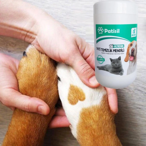 Patisil Evcil Hayvan Tüy Ve Pati Temizleme Mendili 72li Pratik Ambalaj - 7