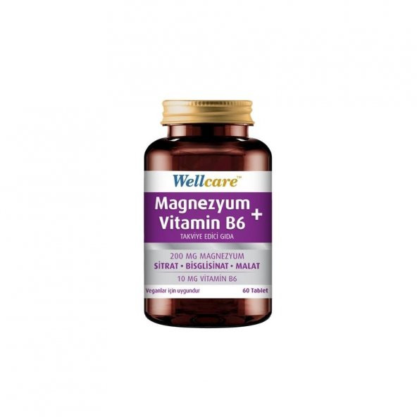Magnezyum + Vitamin B6 İçeren Takviye Edici Gıda 60 Tablet
