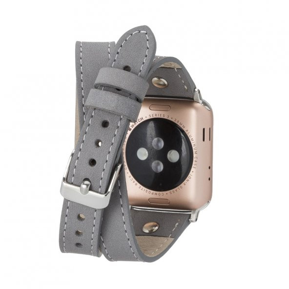 Bouletta Apple Watch Uyumlu Deri Kordon 42-44-45mm Slim DT STRST9 - 2