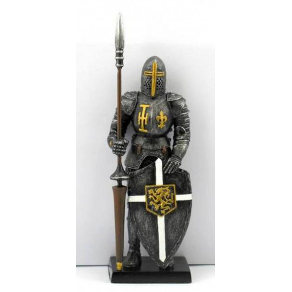 WISE Veronese Serisi-Wise Mitoloji & Tarih-MIZRAKLI KALKANLI ORTAÇAĞ SAVAŞÇI-13*4*3 CM.