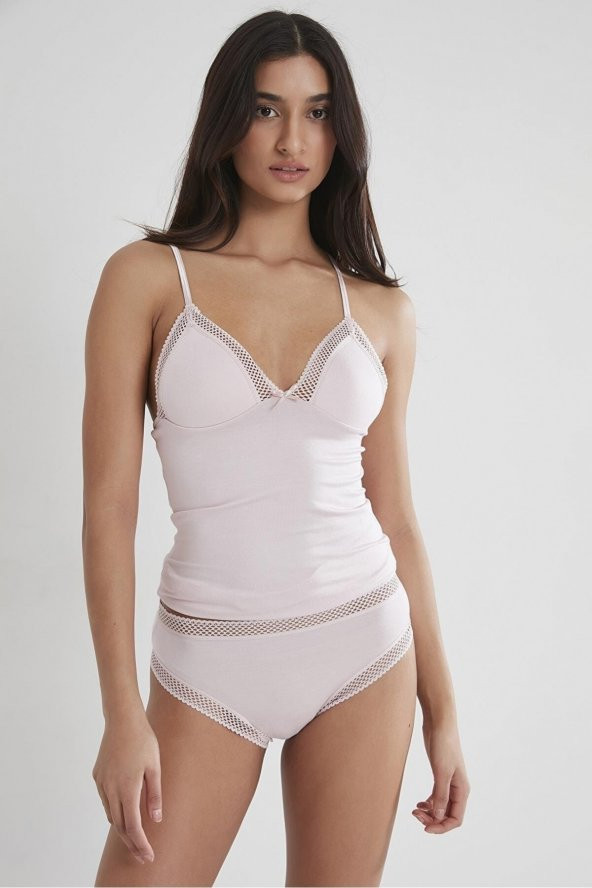 Dantelli Penye Atlet Külot / Kaşkorse Set