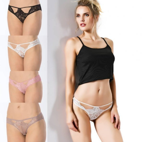 Mrr Majestic Dantelli Günlük Külot 3lü Paket - Resim 4