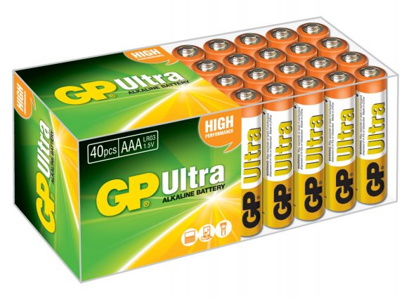 Gp LR03 AAA Boy Ultra Alkalin İnce Kalem Pil 40lı Paket GP24AUT-2B40