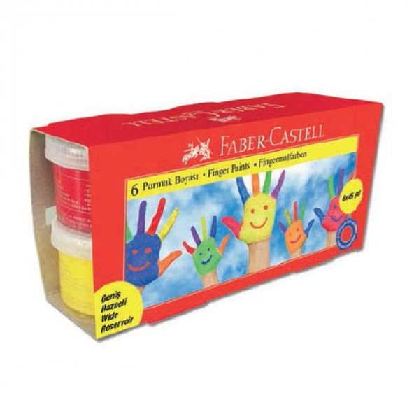 Faber Castell Parmak Boyası 6 Renk x 45 ml