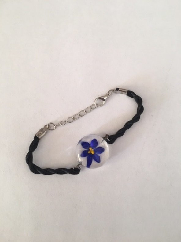 Reyonon Papatya Desenli  Bileklik - Resim 10