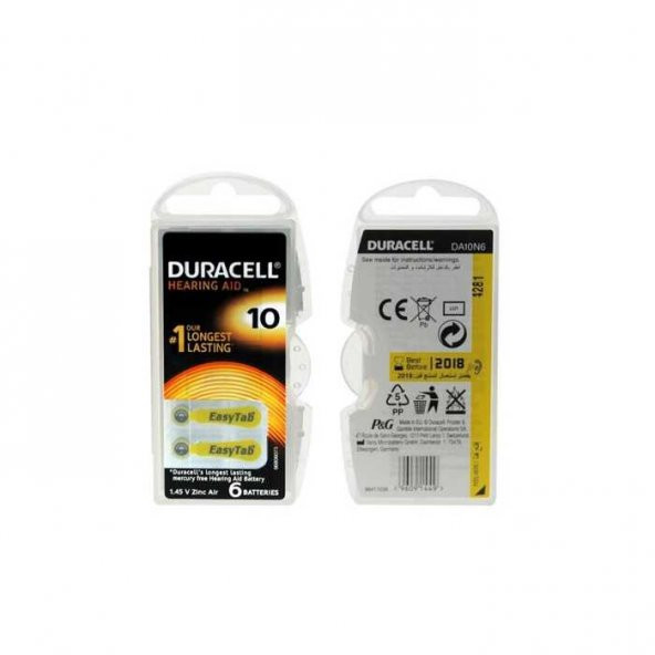 Duracell Activair10 6lı Kulaklık Pili - 2