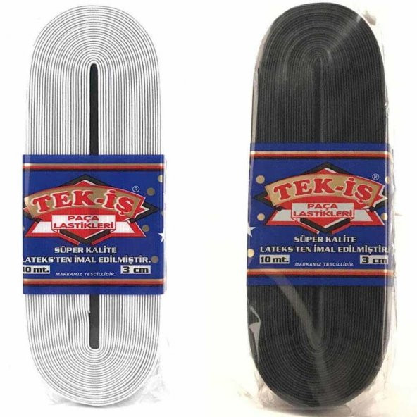 Yassı Bel Lastiği 3 Cm ( 1 Metre )
