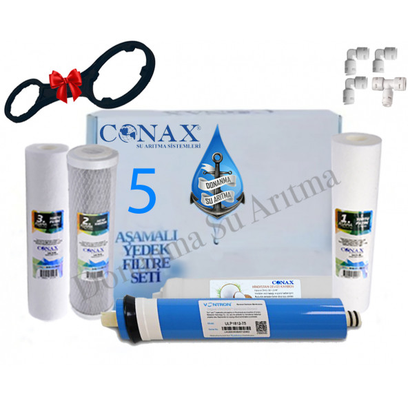 Conax Açık Kasa 5 li Filtre Seti VONTRON Membranlı (BLYSS VE DİĞER TÜM AÇIK KASA CİHAZLAR İÇİN)