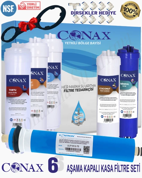 CONAX Kapalı Kasa 6 lı Filtre Seti VONTRON Membranlı Tüm Kapalı Kasa Cihazlar ile Uyumlu ürün görseli