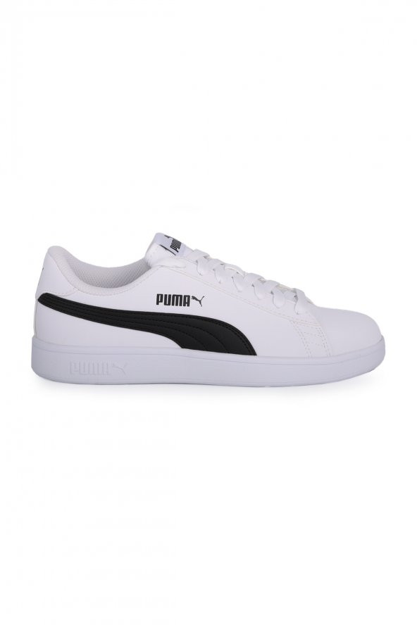 PUMA SMASH V2  ERKEK SPOR AYAKKABI BEYAZ-SİYAH - 2