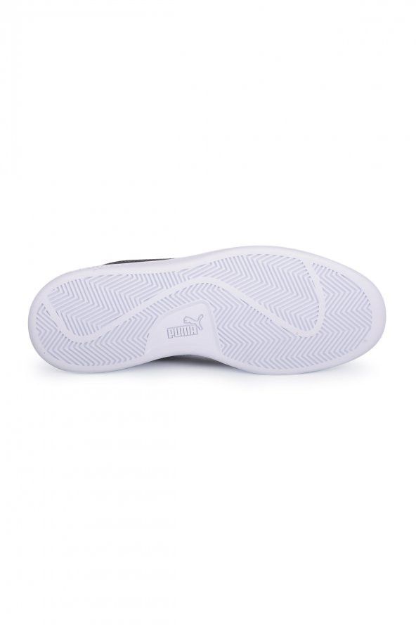 PUMA SMASH V2  ERKEK SPOR AYAKKABI BEYAZ-SİYAH - 4