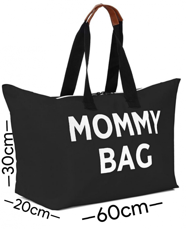 Mommy Bag Siyah Çanta - Anne Bebek Bakım Çantası - 3