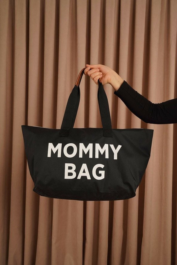 Mommy Bag Siyah Çanta - Anne Bebek Bakım Çantası - 6