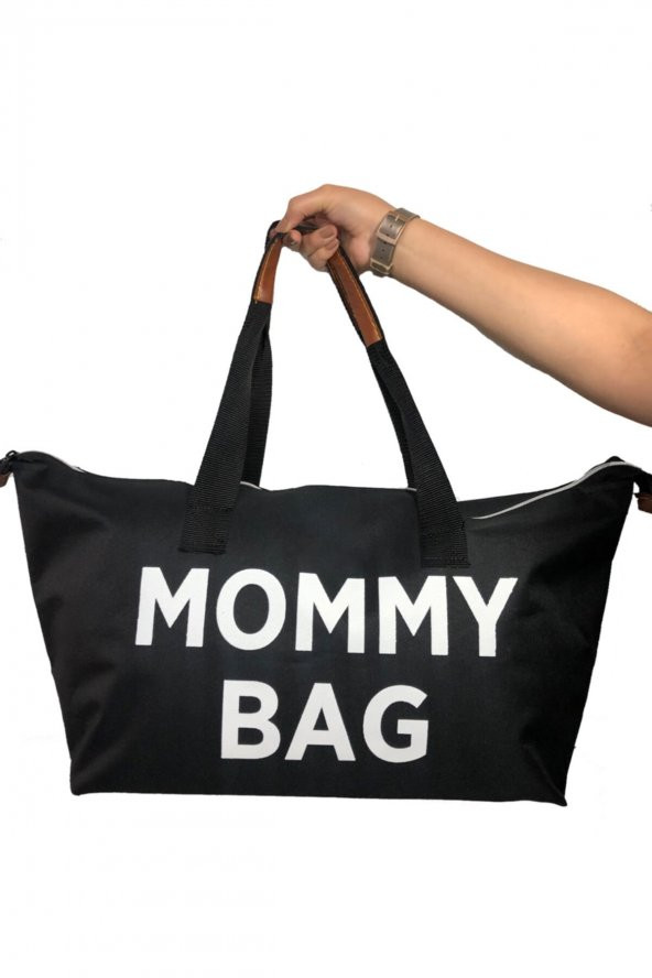 Mommy Bag Siyah Çanta - Anne Bebek Bakım Çantası - 7