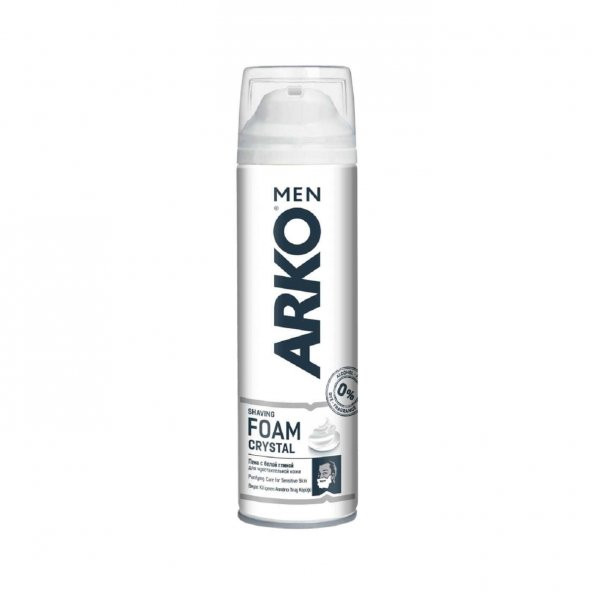 Arko Tıraş Köpüğü 200Ml Cyystal x 6 Adet