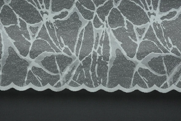 MERMER MODEL KREM RENK TEK KANAT Hazır dikilmiş Pileli Fon Perde 300*260 cm - Resim 4