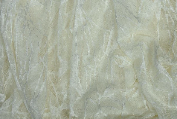 MERMER MODEL KREM RENK TEK KANAT Hazır dikilmiş Pileli Fon Perde 300*260 cm - Resim 8