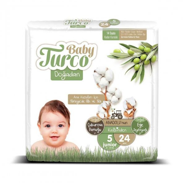 Baby Turco Bebek Bezi 5 Numara 24 Lu x 5 Adet