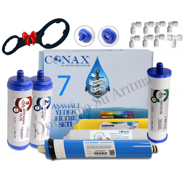 CONAX Gold Special 7 li Yedek Filtre Seti VONTRON Membranlı