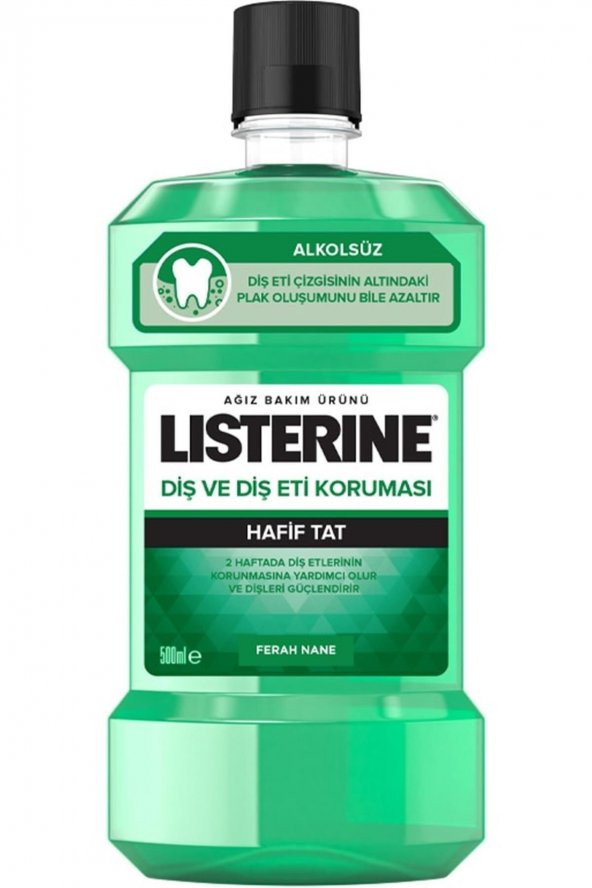 Listerine Diş ve Diş Eti Koruması Hafif Tat 500 ml