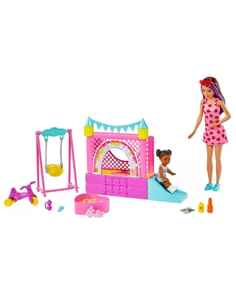 Barbie Bebek Bakıcısı Skipper Oyun Evi Seti HHB67 - Resim 2