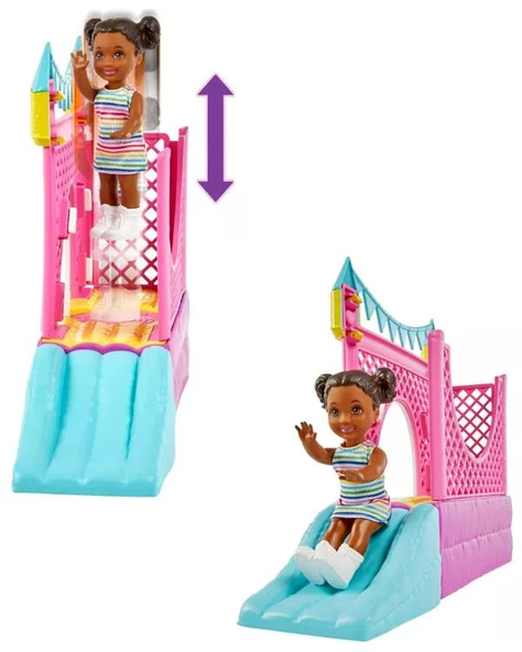 Barbie Bebek Bakıcısı Skipper Oyun Evi Seti HHB67 - Resim 3