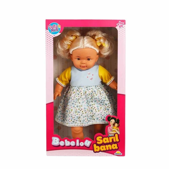 S01040052 BEBEK BEBELOU SARIL BANA 40CM.3A.-SUN - 1 adet stokta olan gönderilir - 5