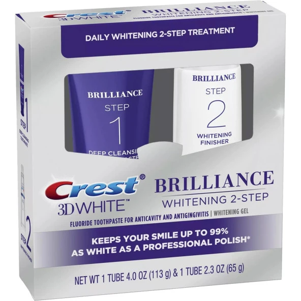 Crest 3D White Brilliance 2 Adımlı Diş Macunu - 2