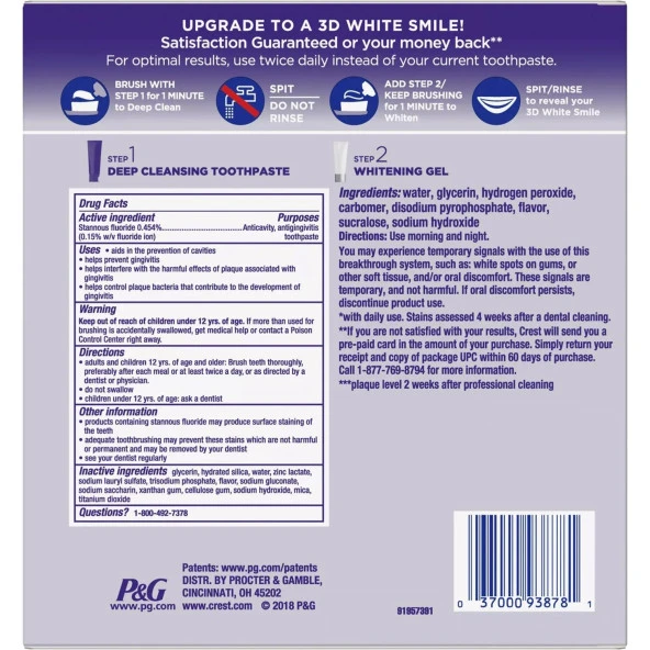 Crest 3D White Brilliance 2 Adımlı Diş Macunu - 3