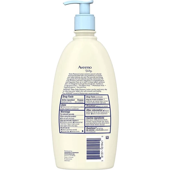 Aveeno Baby Günlük Nemlendirici Losyon 532ML - 2