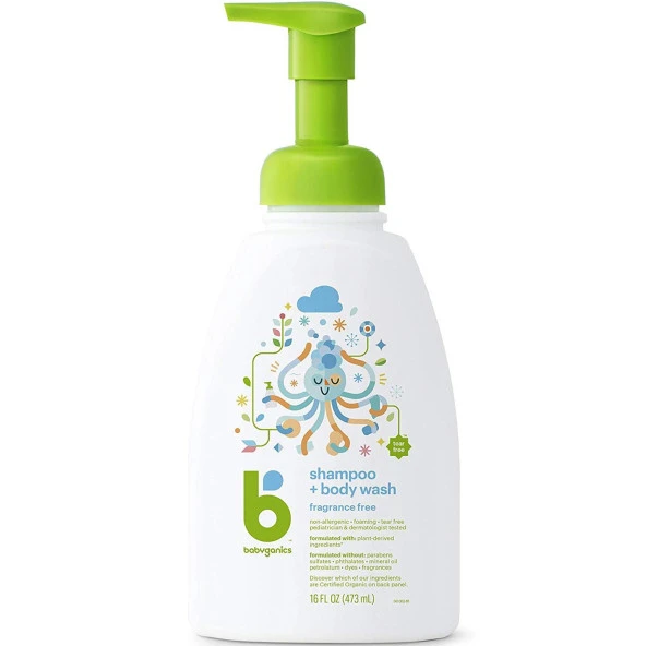 Babyganics Kokusuz Bebek Şampuanı 473ML