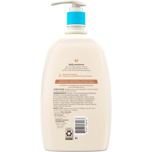 Aveeno Baby Bebek Şampuanı 976ML - 2