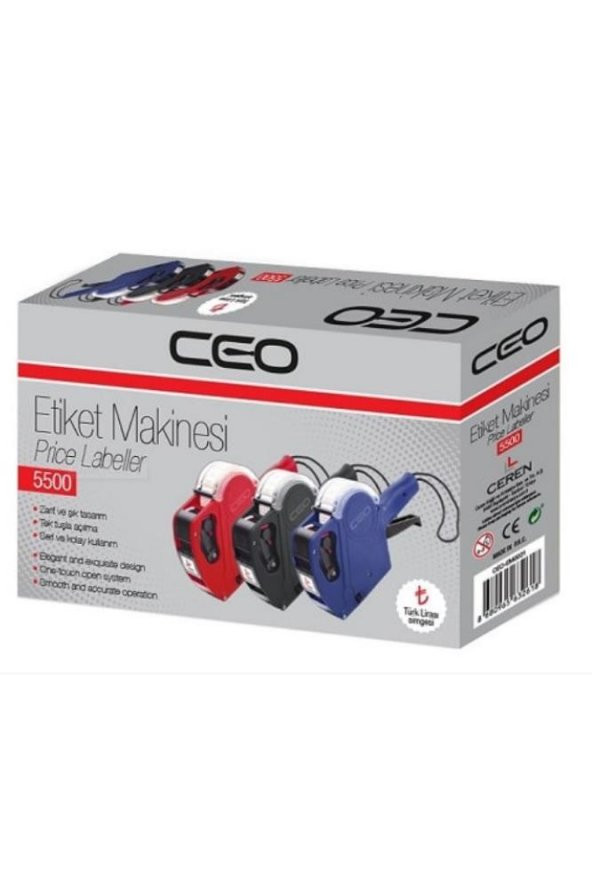 Etiket Makinesi Ceo 5500 1 Adet Mavi Fiyat Etiket Makinası 1 Adet - 2