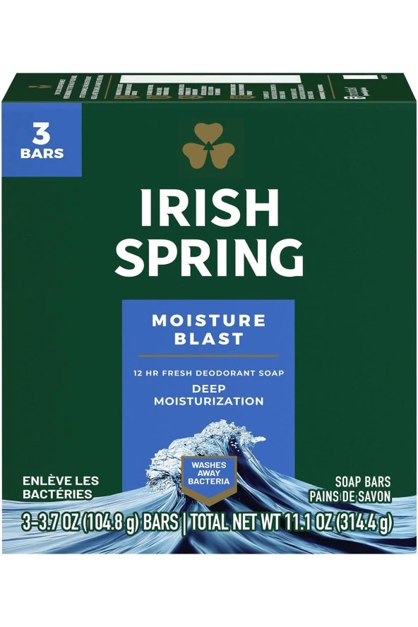 Irish Spring Moisture Blast Sabun 3lü Paket