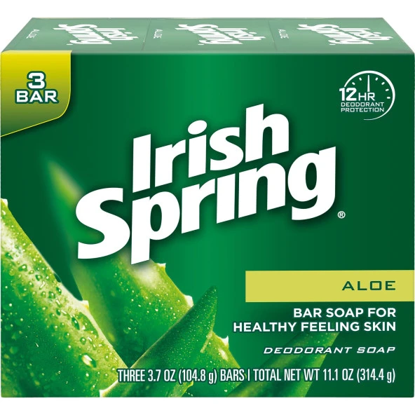 Irish Spring Aloe Sabun 3lü Paket