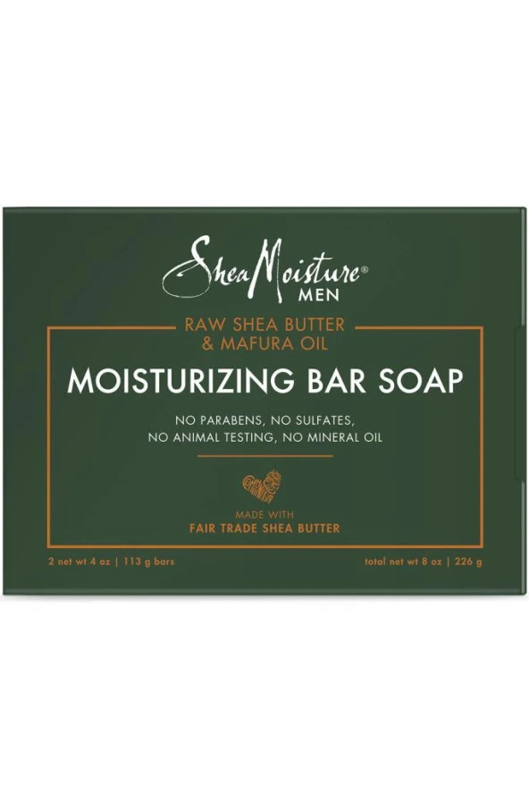 Shea Moisture Men Shea ve Mafura Yağlı Nemlendirici Sabun 2x113GR
