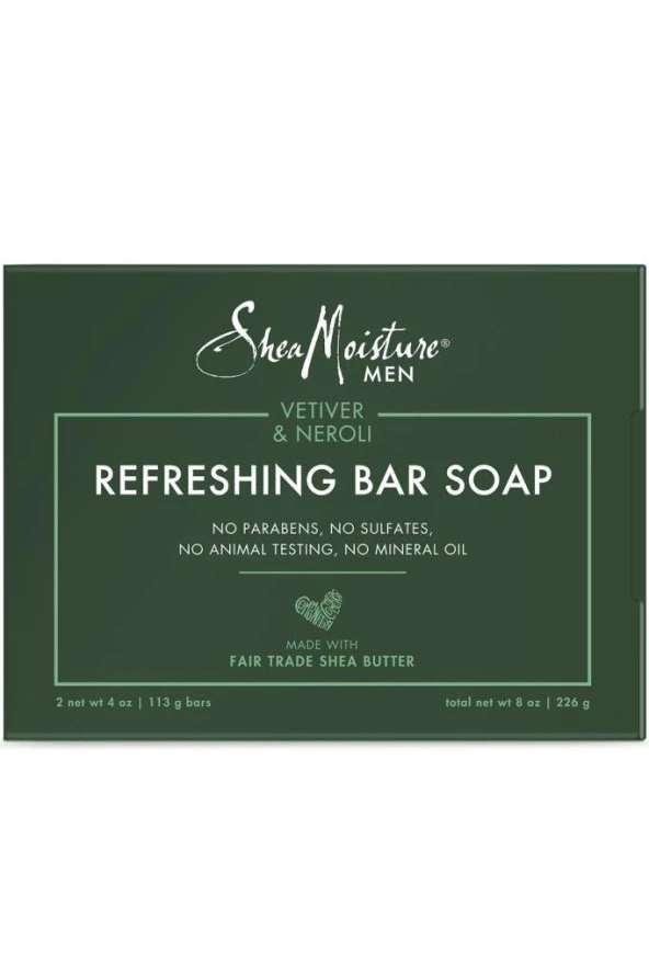 Shea Moisture Men Vetiver ve Neroli Canlandırıcı Sabun 2x113GR