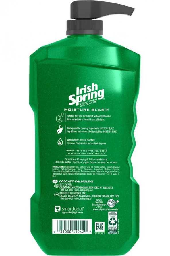 Irish Spring Moisture Blast Vücut Şampuanı 946ML - 2