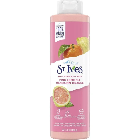 ST.Ives Pembe Limon & Mandalina Portakal Vücut Şampuanı 650ML