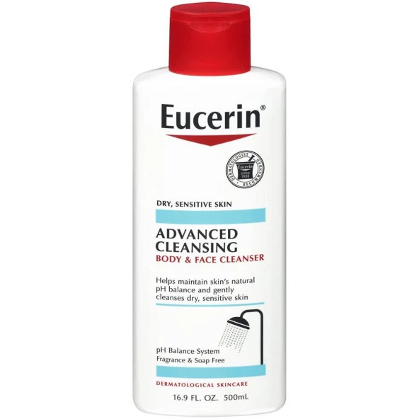 Eucerin Advanced Cleansing Vücut ve Yüz Temizleyici 500ML