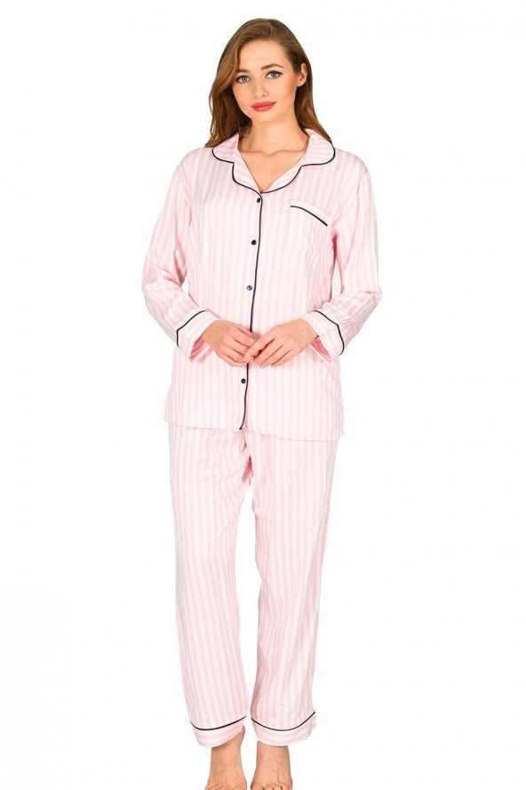 Penye Pembe Pijama Takım ürün görseli