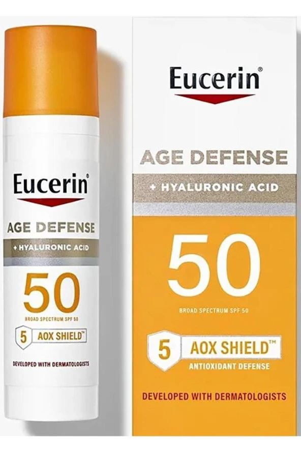 Eucerin Age Defense + Hyaluronic Acid SPF50 Yüz İçin Güneş Koruyucu Losyon 75ML