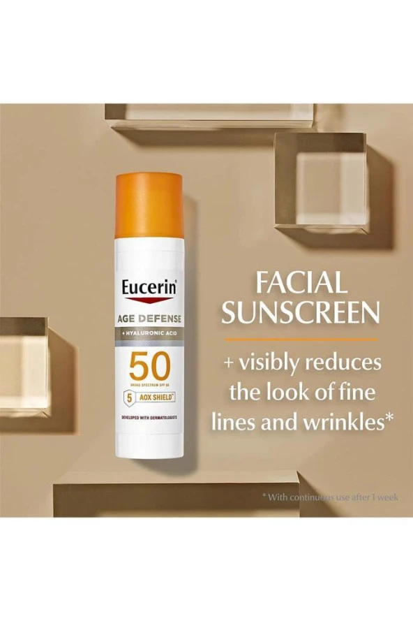 Eucerin Age Defense + Hyaluronic Acid SPF50 Yüz İçin Güneş Koruyucu Losyon 75ML - 2