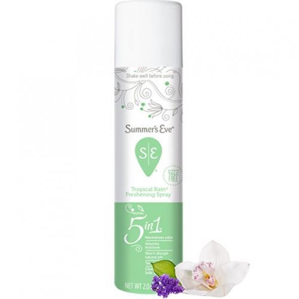 Summers Eve Tropical Rain Özel Bölge Deodorant 56.7GR